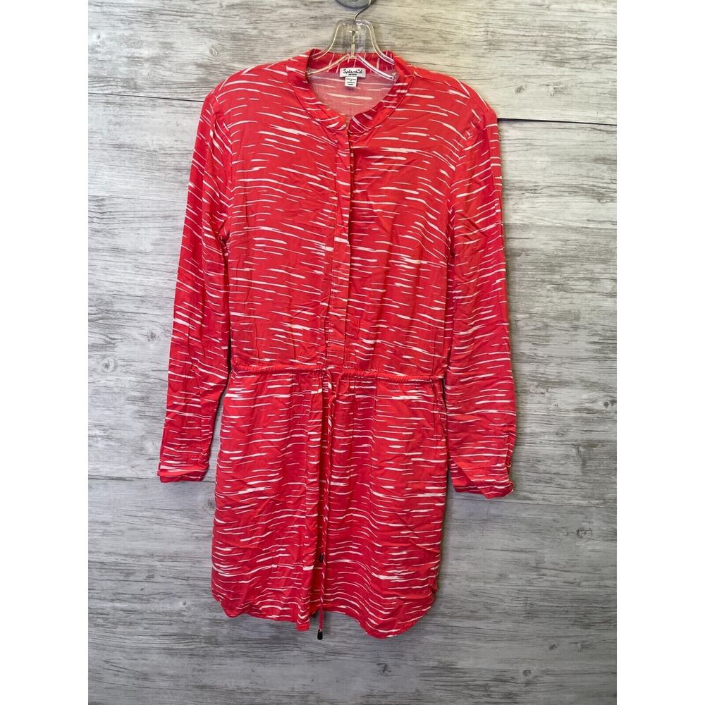 Splendid Dress Womens M Drawstring Waist Long Sleeve Rayon